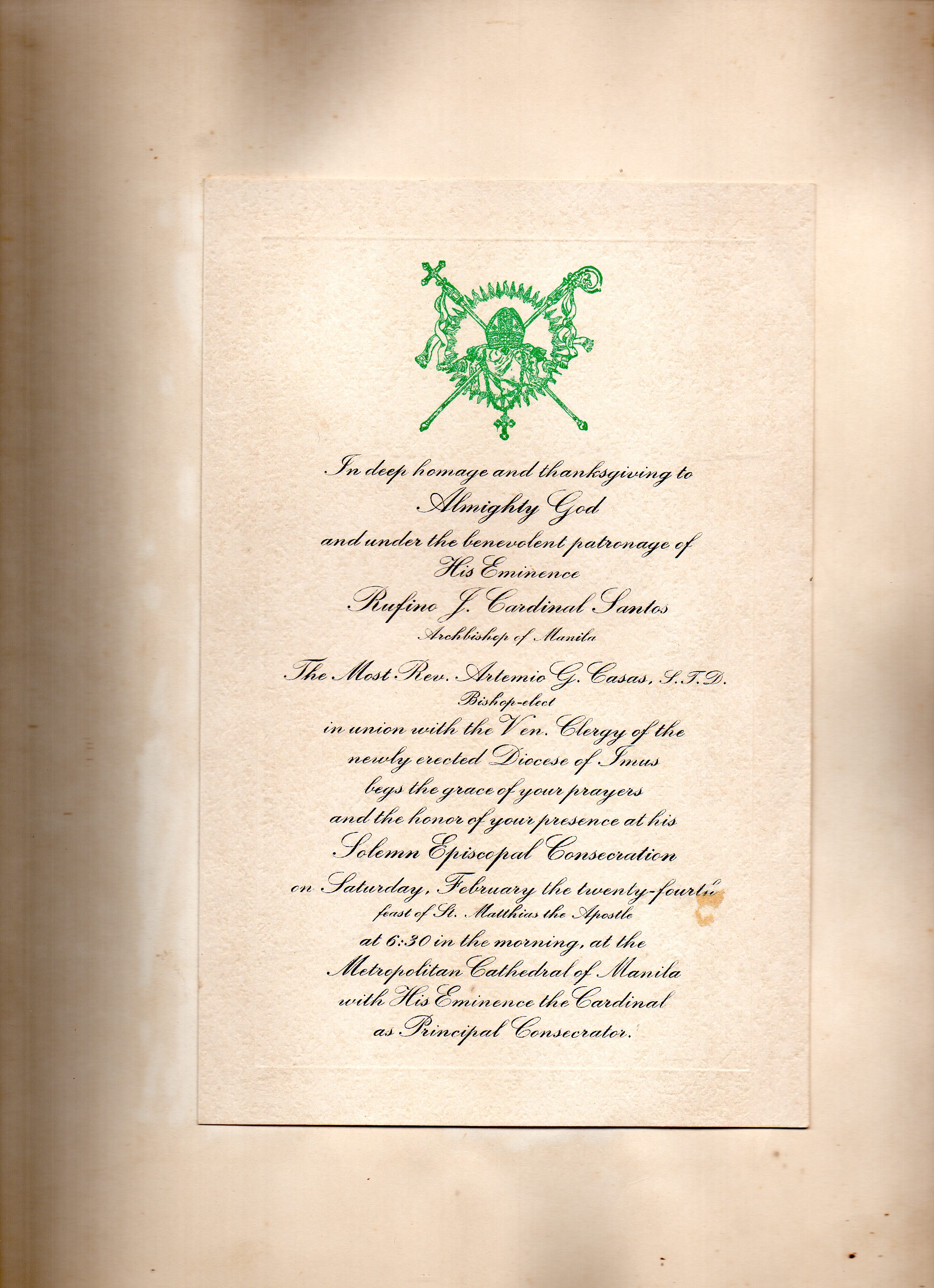 Souvernir Program - Back